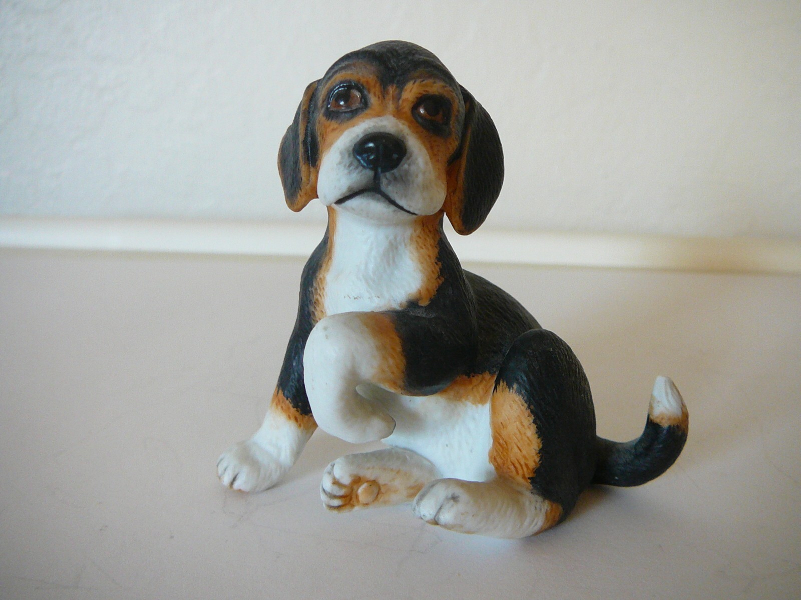 Beagle Figurine Beagle Standing Porcelain Figurine 40x30cm On Request