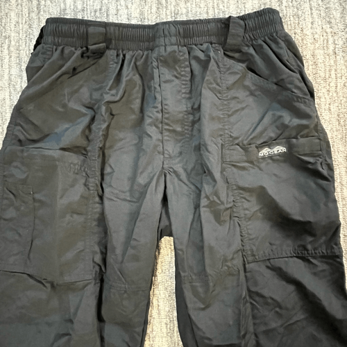 Mocean Boys Youth Size XL Cargo Pants Black Drawstring Waist Zip Leg Lined - Picture 2 of 14