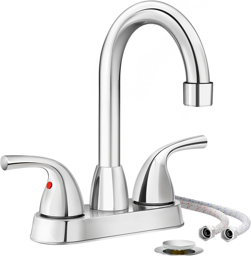 Llave Grifo Para Fregadero Pila De Cocina Cromo Acero Inoxidable Duradero 2024 EE. UU. - Imagen 10 de 12