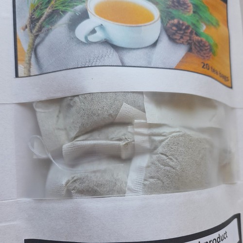 20 Eastern White Pine Needle Tea Bags Organic Wild Suramin Immunity boosting new - Picture 2 of 6