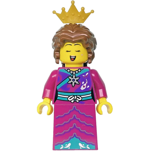 New LEGO BAM 2022 Minifigure - Singing Princess - Koi Fish Kimono Dress Crown - Picture 2 of 3