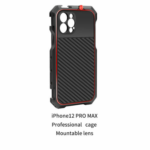 FCLUO Mobile Cage Rig Video Frame Case Cold Shoe Mount CNC for iPhone 12 Pro Max - 第 12/13 張圖片
