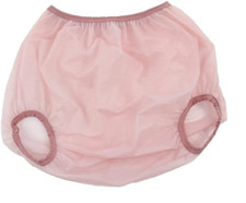 KINS Adult Pink Vinyl Plastic Pants Waterproof Reusable Diaper Cover S-3XL
