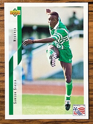 Upper Deck 1994 World Cup Nigeria Soccer Card #200 Samson Siasia Free Shipping