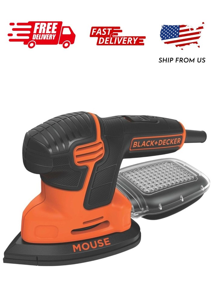 BLACK+DECKER Detail Sander, 1.2 Amp, 16,000 OPM, Compact Design, 3-Position Grip
