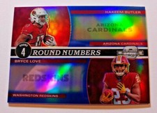 2019 CONTENDERS OPTIC ROUND NUMBERS HAKEEM BUTLER BRYCE LOVE 06/99