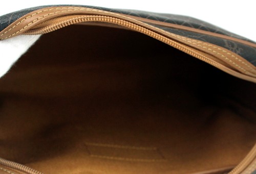 Christian Dior Brown Leather Clutch Secondary Bag Purse Vintage Used France - Picture 20 of 23