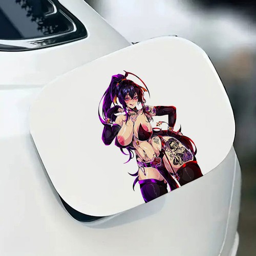 EARLFAMILY 5.1" Ahegao Akeno Himejima Fanart Car Stickers High School D×D Decals - Picture 3 of 7