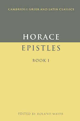 Epistles Book I Horace Mayer Paperback Cambridge University Press 9780521277549
