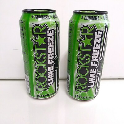 ROCKSTAR出品 Rockstar Lime Freeze Sealed 16oz 2- Cans Unopened Energy Drink | eBay