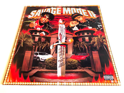 21 SAVAGE SIGNED AUTOGRAPHED SAVAGE MODE II ALBUM METRO HER LOSS