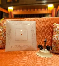 Mid Century Modern ceiling light- flush mount- vintage Bedroom Tavern Hotel