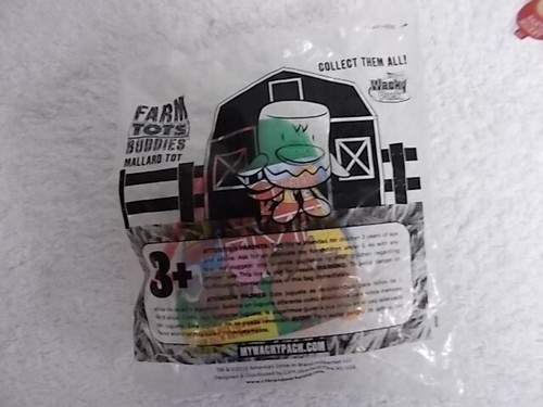 2012 Sonic Wacky Pack Plush Farm Tots Buddies Mallard Premium Toy NIP - Picture 2 of 2