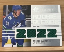 Andrei Kuzmenko - 2022-23 SP Game Used Rookie Blends 66/150 - Canucks