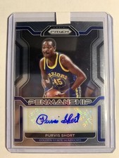Purvis Short 2021-22 Panini Prizm Penmanship Auto Card Golden St Warriors PM-PSH