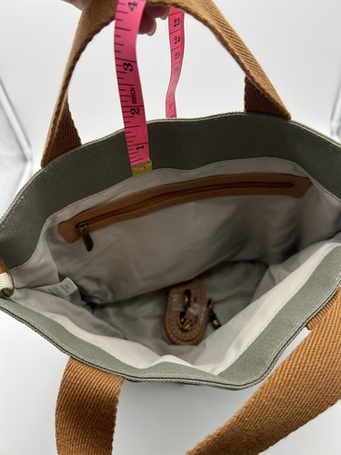Thirty-One Casual Crossbody Tote Vintage Olive/Maple/Cream Retails for $69 EUC - Picture 7 of 7