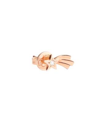 Dodo Star Comet Rose Gold and Left Diamond Earring DHC4003_LSTAR_DB09R
