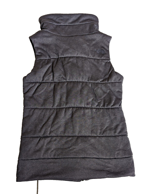 North Face Asymmetrical Puffer Vest Women Size XS Gray Full