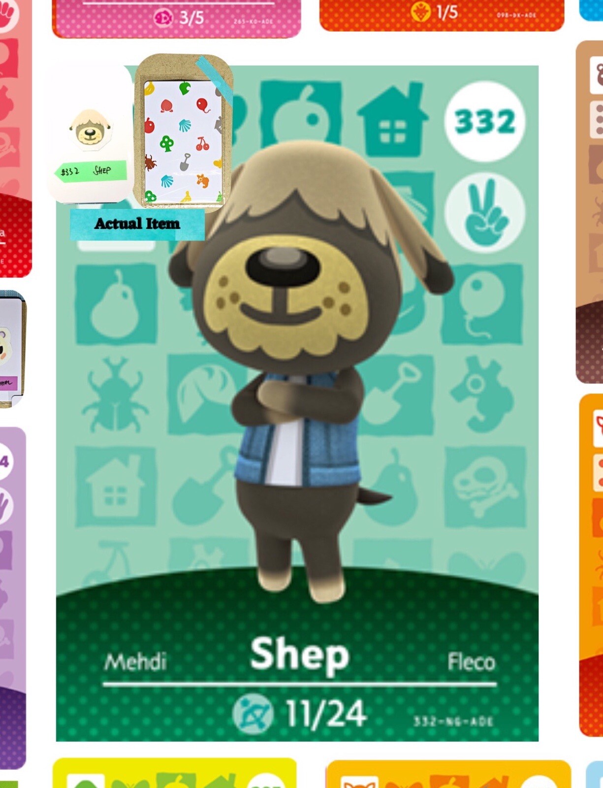 Shep Amiibo Animal Crossing New Horizons Amiibo NFC Card | eBay