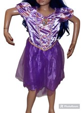 S 4-6 Girls Disney Tangled Rapunzel Dress Halloween Costume