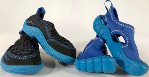 SPEEDO Toddler Water Shoes Small Size 5 Bundle 2 Pair Blue & Black EUC - Picture 2 of 7