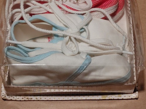Set Of 2 Vintage Toddle Time Penneys Baby Shoes~Original Box~ - Imagen 3 de 7