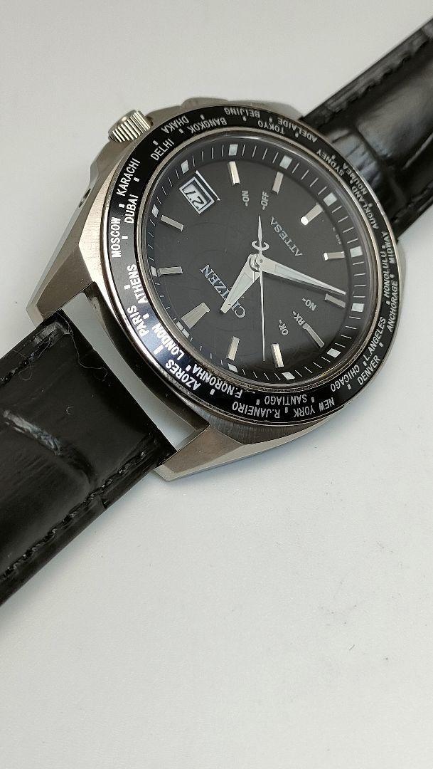 CITIZEN ATTESA シチズン アテッサ H148-T017509 Citizen Attesa H148-T017509 Eco-Drive Titanium Black Slv