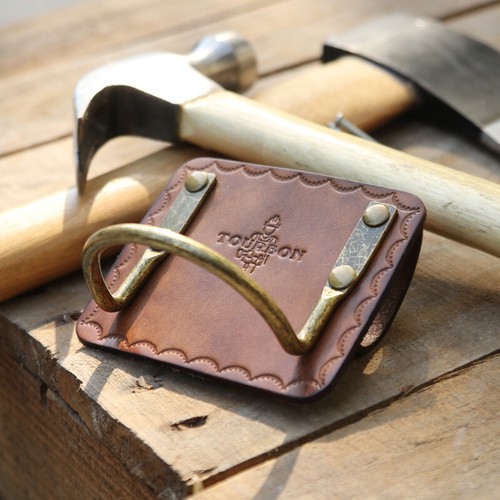 TOURBON Leather Axe Belt Holster Hammer Wrench Holder Workshop Tools Carry - Picture 11 of 21