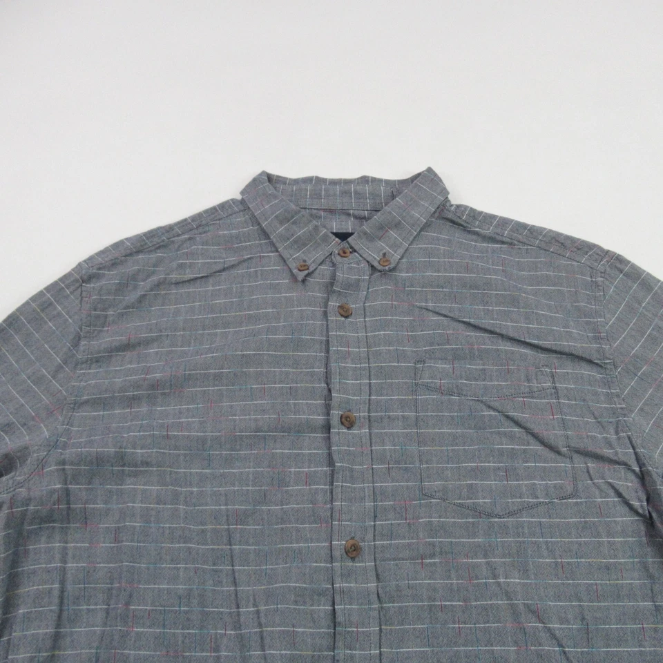 Camisa PrAna Para Hombres XL Manga Larga Rayas Bolsillo Senderismo Aire Libre Botón Frontal Foto 2 de 4