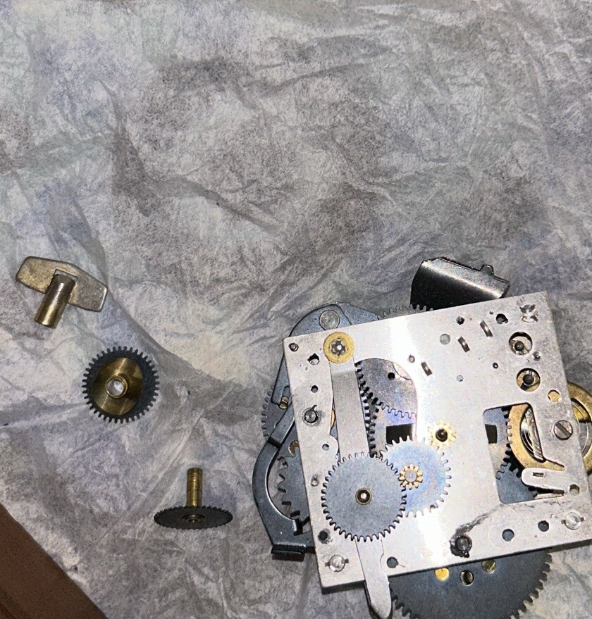 Timekeeper Essex Faux Wood Traditional Schoolhouse Pendulum Wall Clock