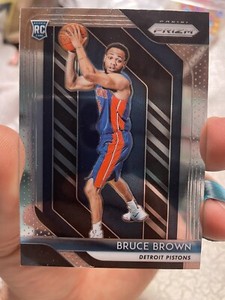 BRUCE BROWN 2018-19 Panini Prizm #132 Detroit Piston NBA Finals Denver 🔥🏀