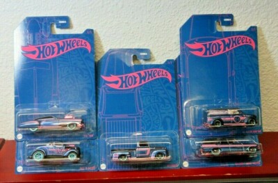 2022 Hot Wheels 54th Anniversary BLUE & PINK CARS COMPLETE