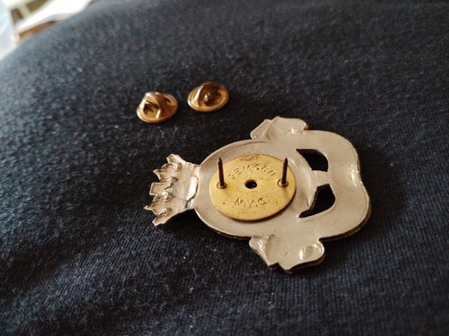 US Made 8th Canadian Hussars Princess Louise's Officer's Cap Badge GEMSCO NYC - Picture 4 of 6
