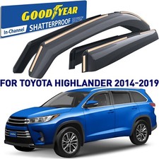 Side Window Deflectors Rain Guards for 2014-2019 Toyota Highlander