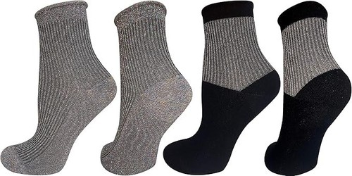 Mysocks 2 Pair Glitter Socks - Picture 2 of 36
