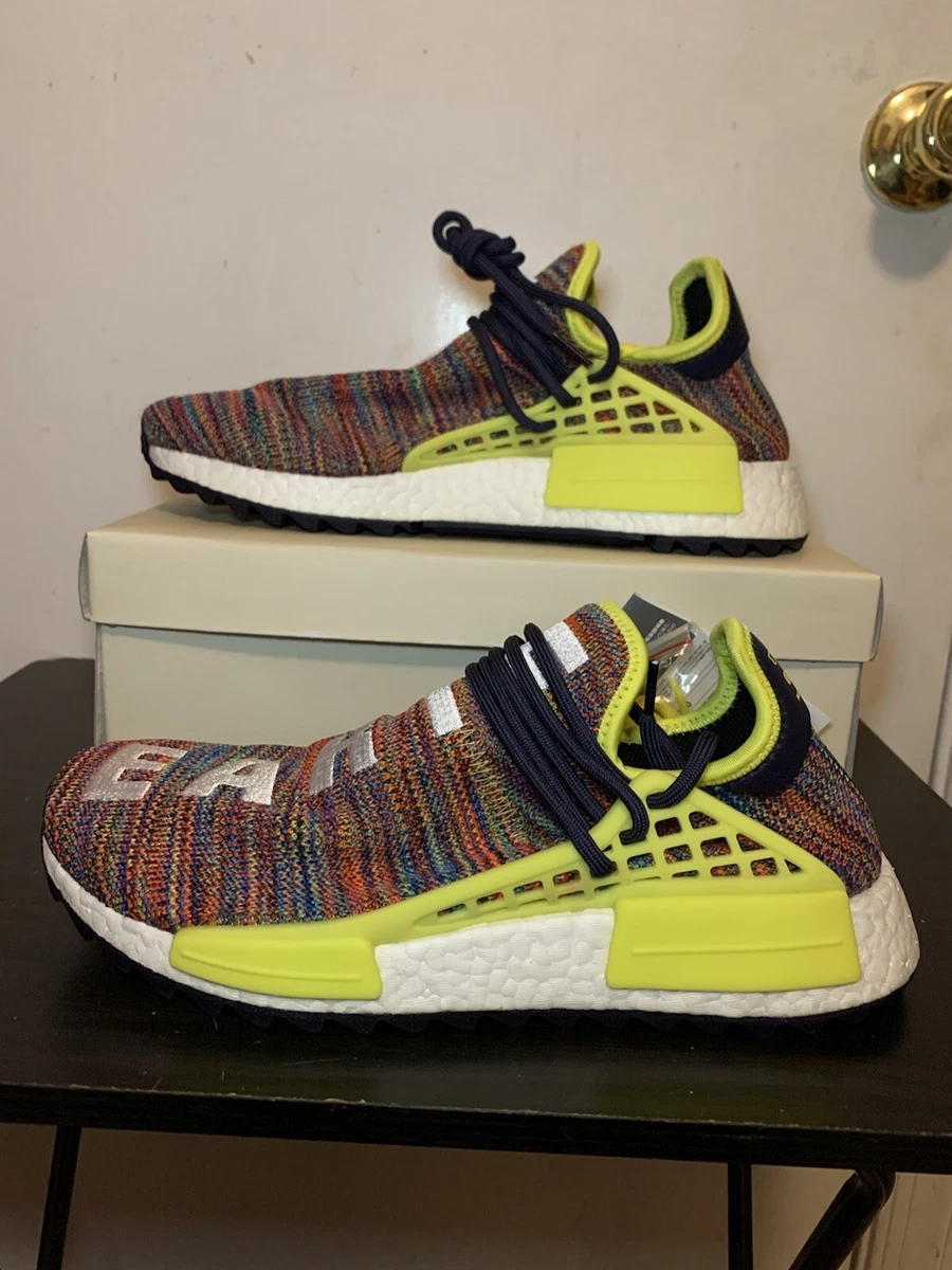 Adidas Pharrell Williams NMD Trail Human Race Multicolor Yellow AC7360 Size 9