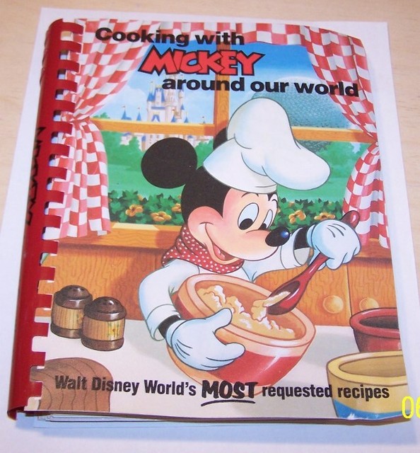 Cooking With Mickey Volume II Gourmet Cookbook Disney World Disneyland 