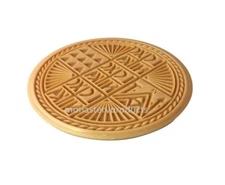 Traditional Greek Orthodox Prosphora Prosforo Plastic Stamp Seal Holy Bread 5.5"