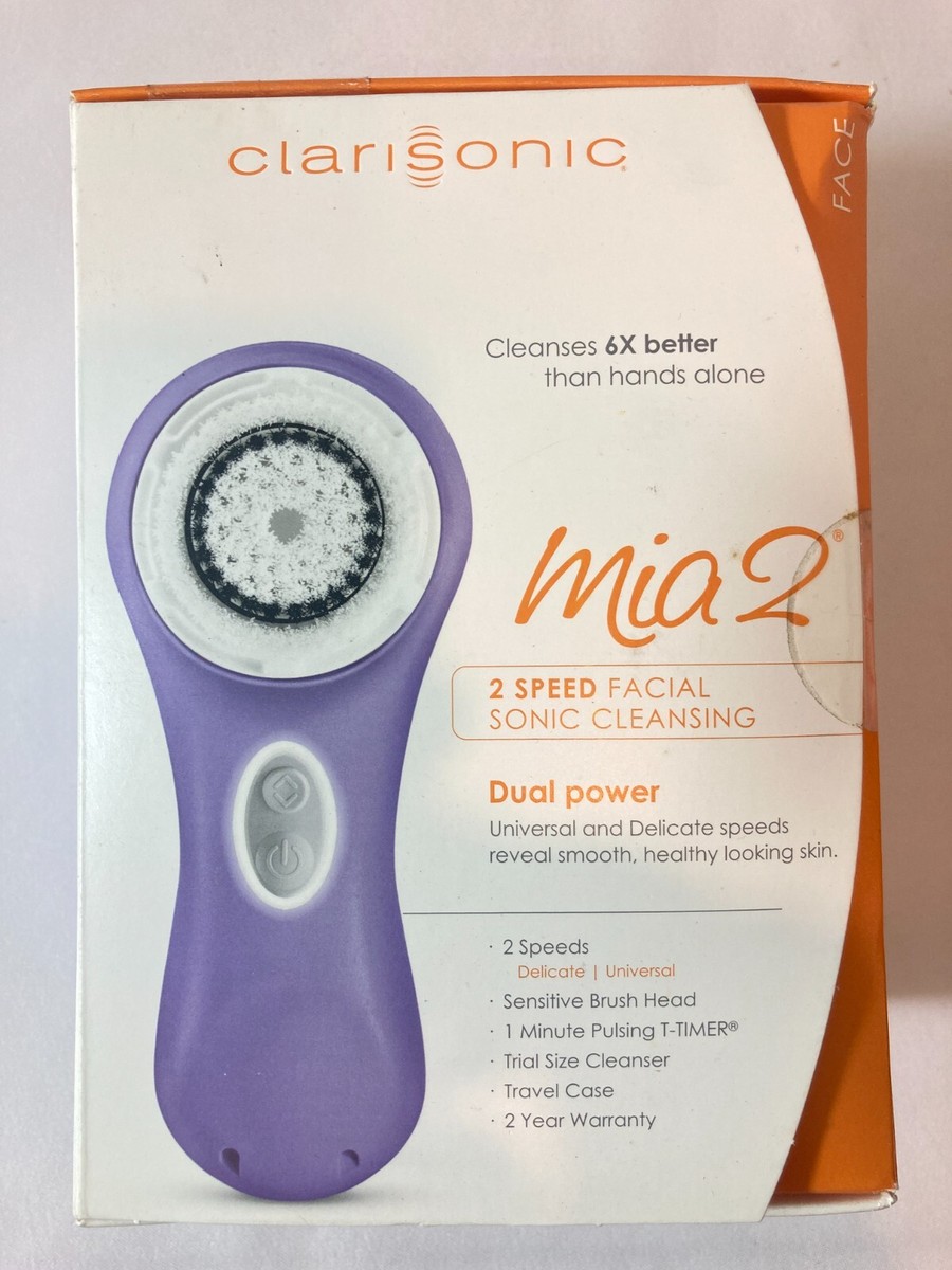 Clarisonic Mia 2 Sonic Skin Cleansing System Purple Brand New