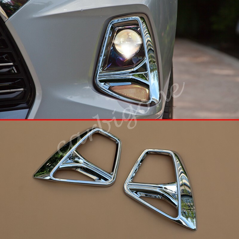 Chrome Front Fog Light Cover Trims For Chevrolet Blazer 2019-2022 Accessories