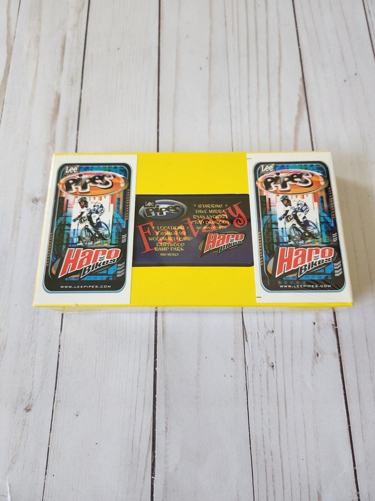 Lee Pipes Haro Bikes VHS Tape Dave Mirra Ryan Nyquist New Stickers Poster Sealed