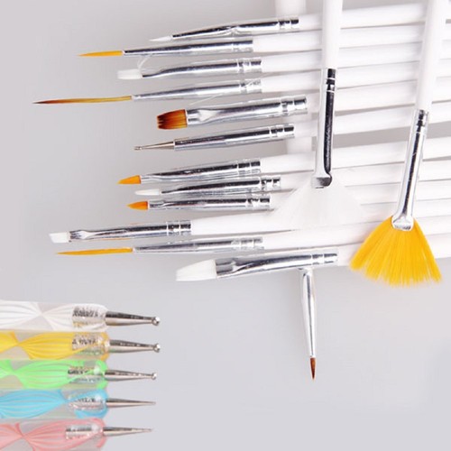20-Piece Nail Art Design Kit – Painting Brushes & Dotting Pen Tools for DIY Art - Picture 5 of 9