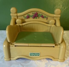 Vintage Fisher Price Briarberry Bears 1998 CHAIR BED pullout Couch