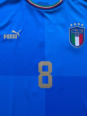 PUMA イタリア代表 Jorginho 8番 シャツ L 2022 Italy Home Jersey #8 Jorginho Large Puma Soccer