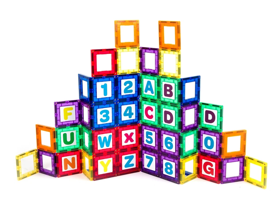 Playmags 36 PC Magnetic Set - Letters and Numbers Educational Clickins - Image 3 of 4
