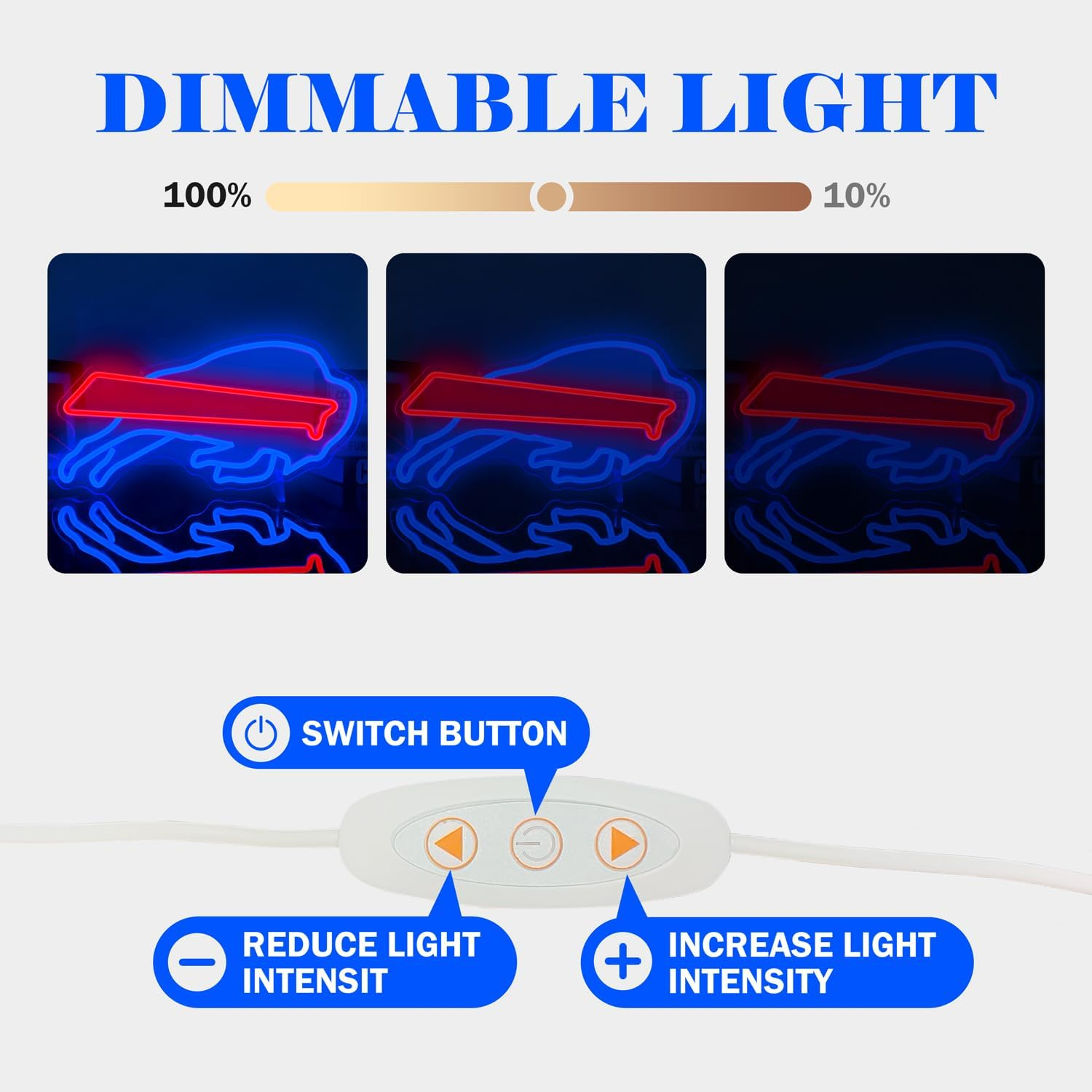 Football Neon Sign Football Team Neon Lights up Signs for Wall Football