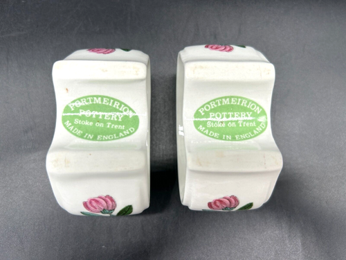 Portmeirion Pottery England Botanic Garden Butterfly Ceramic Napkin Ring Set 8 - Picture 8 of 24
