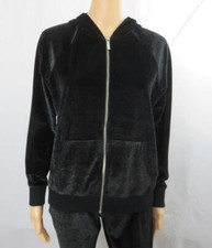 Michael Kors Black Metallic Hoodie Jacket Lon...