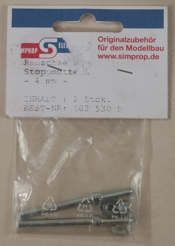 Simprop 1025309 Radachse 34x4 mm - Bild 1 von 3