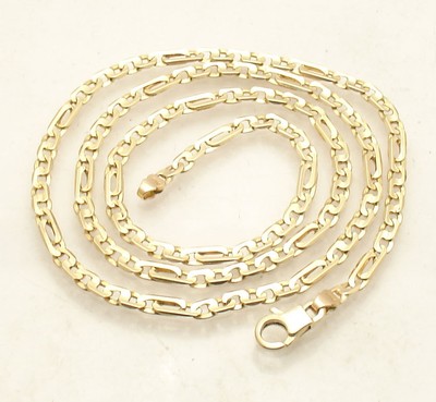 Eye Chain Necklace Real 14K Yellow Gold 